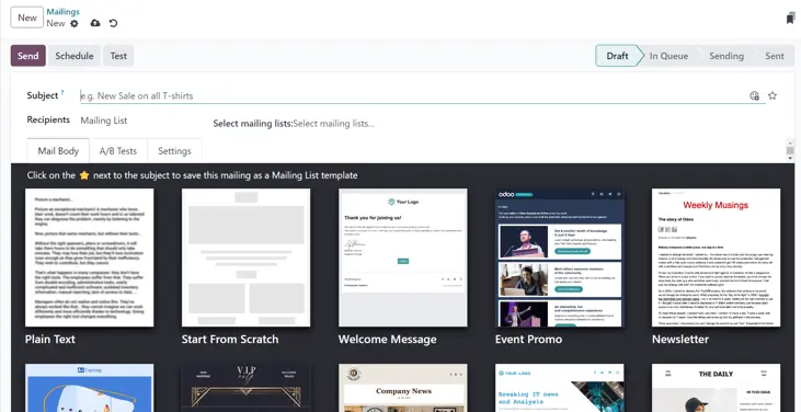 create professional emails