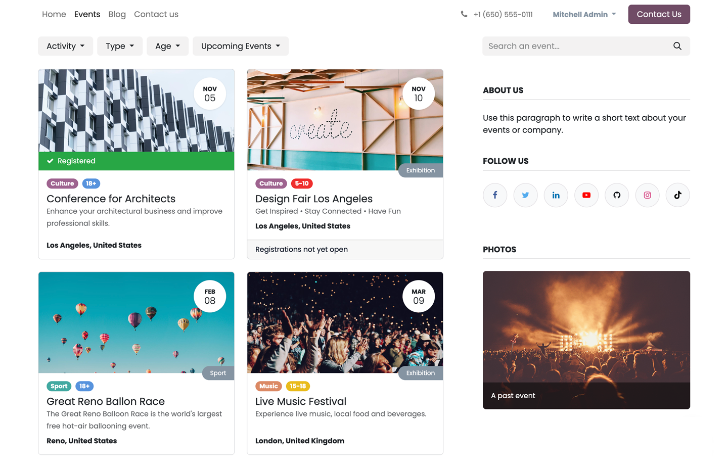 Manage Online Events